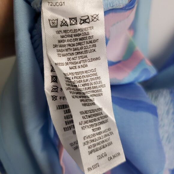 French Connection Chiffon Halter Baby Doll Top Size 2 - Picture 7 of 7